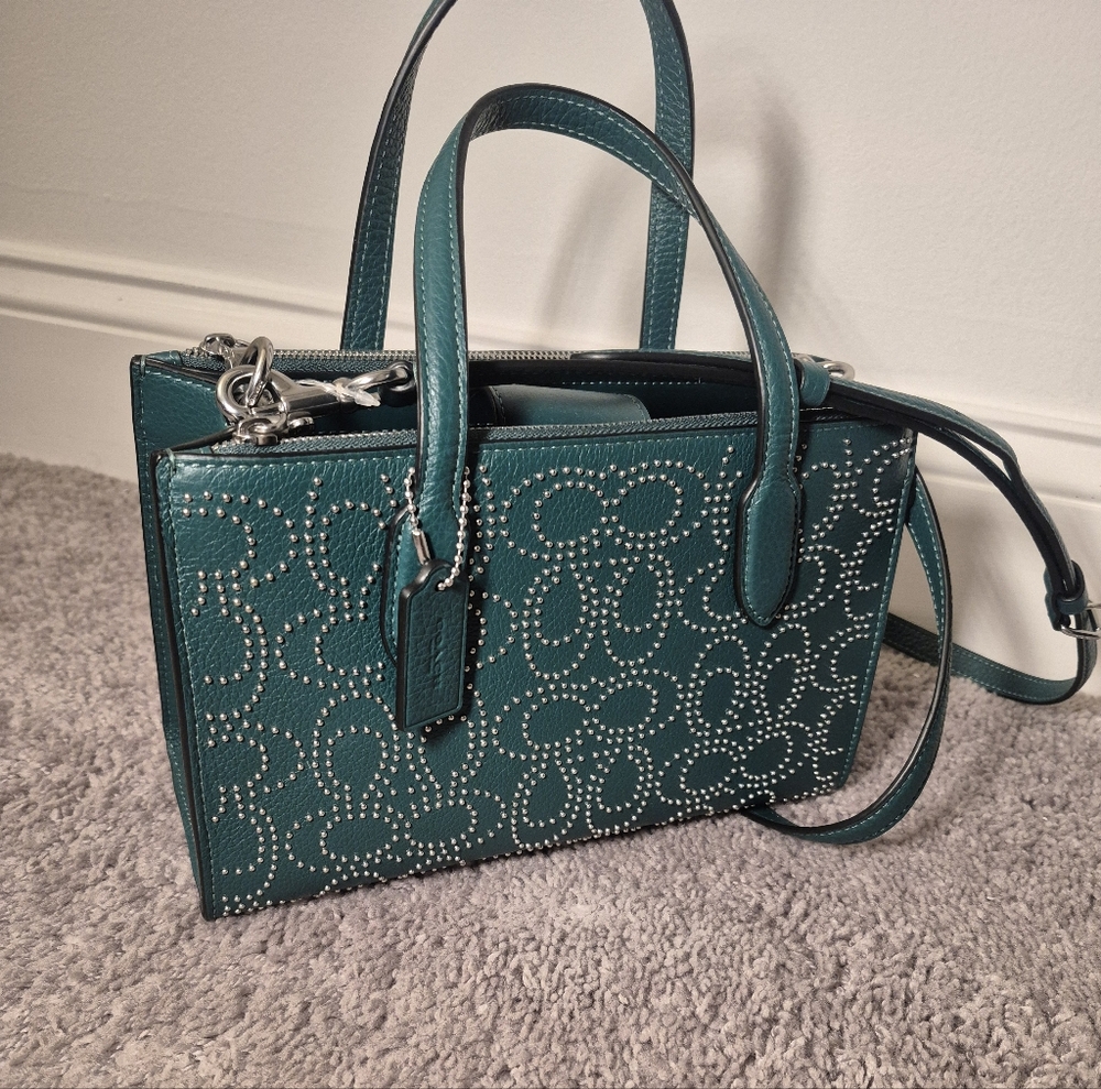 Coach Nina Small Tote Bag with Signature Rivets